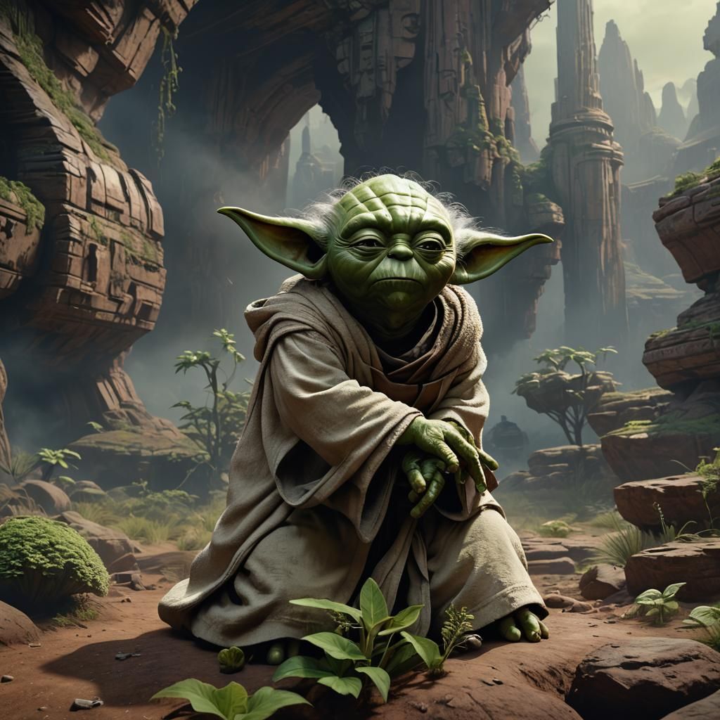 Wise Jedi Master Smells the Hero's Presence in a Mysterious....