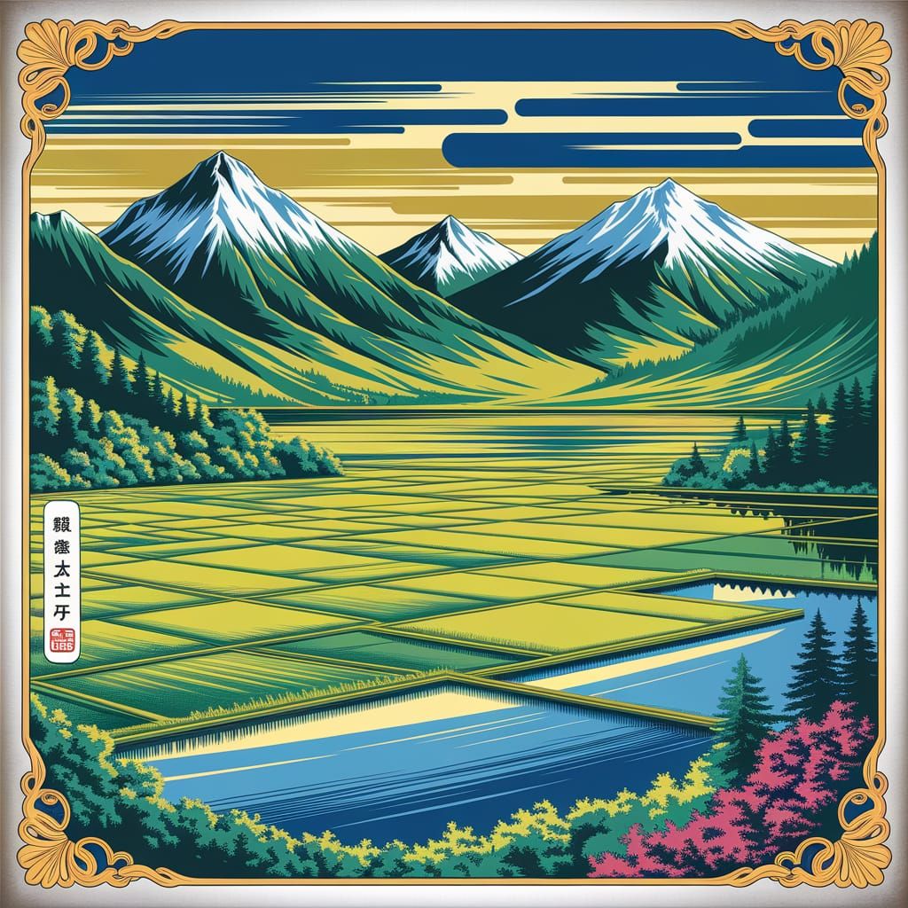 Golden Age Japanese Landscape of Nagano Prefecture