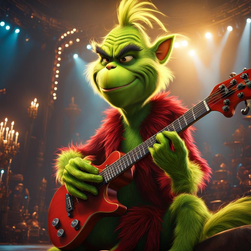 Grinch Rocks Out: A Fantasy Concert Scene
