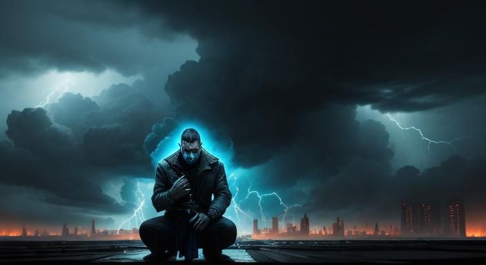 Dystopian Apocalypse: Desperate Prayer in Rothko-Inspired Co...