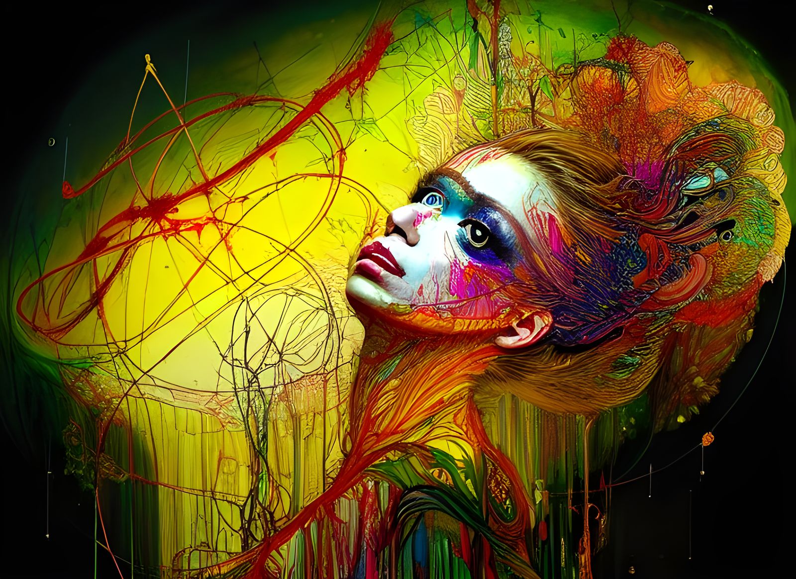 Hypermaximalist Masterpiece with Glowing and Intricate Detai...