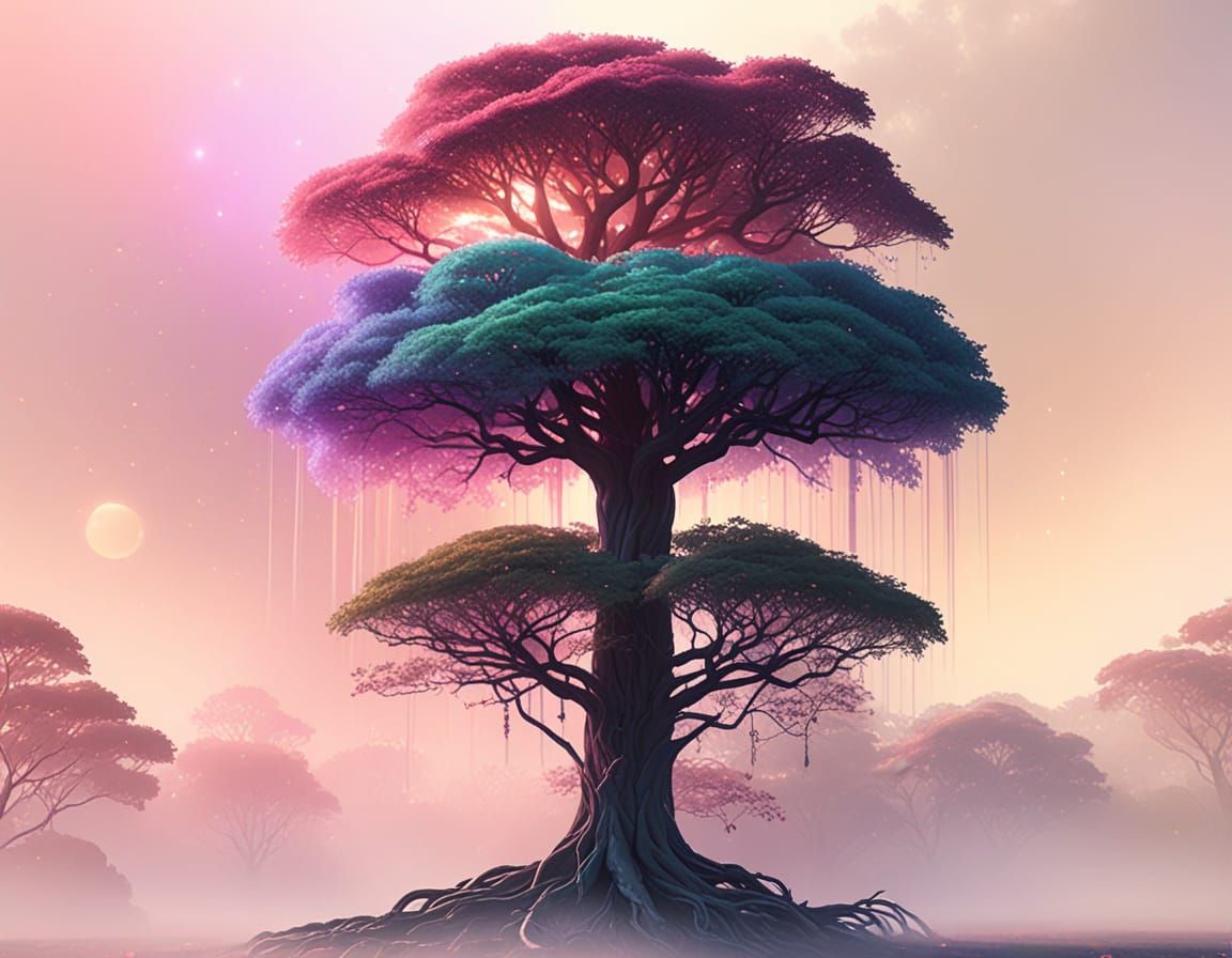 Whispers of magic flow through the glowing branches