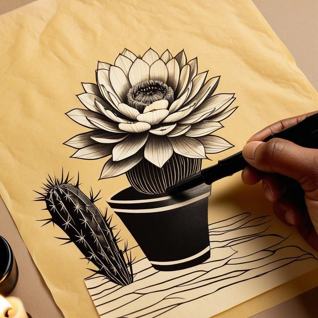 Monochrome Cross Hatch Ink Illustration