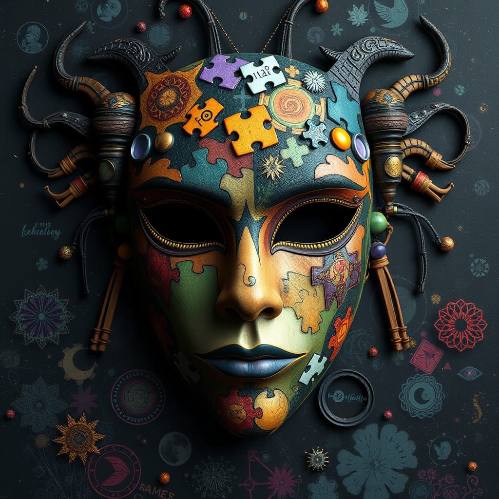 Whimsical Collage of Cosmic Transformation