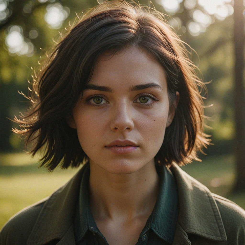 Ethereal British Teenager in Cinematic Golden Hour