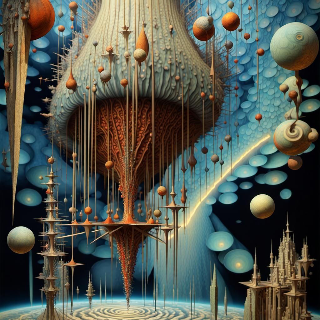 Surreal Spacetime Ripples with Fractal Edge