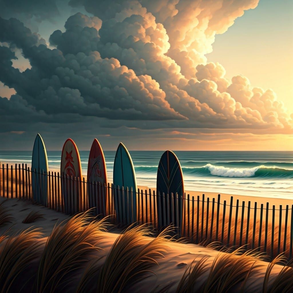 Surreal Surfboards in Dystopian Futurism