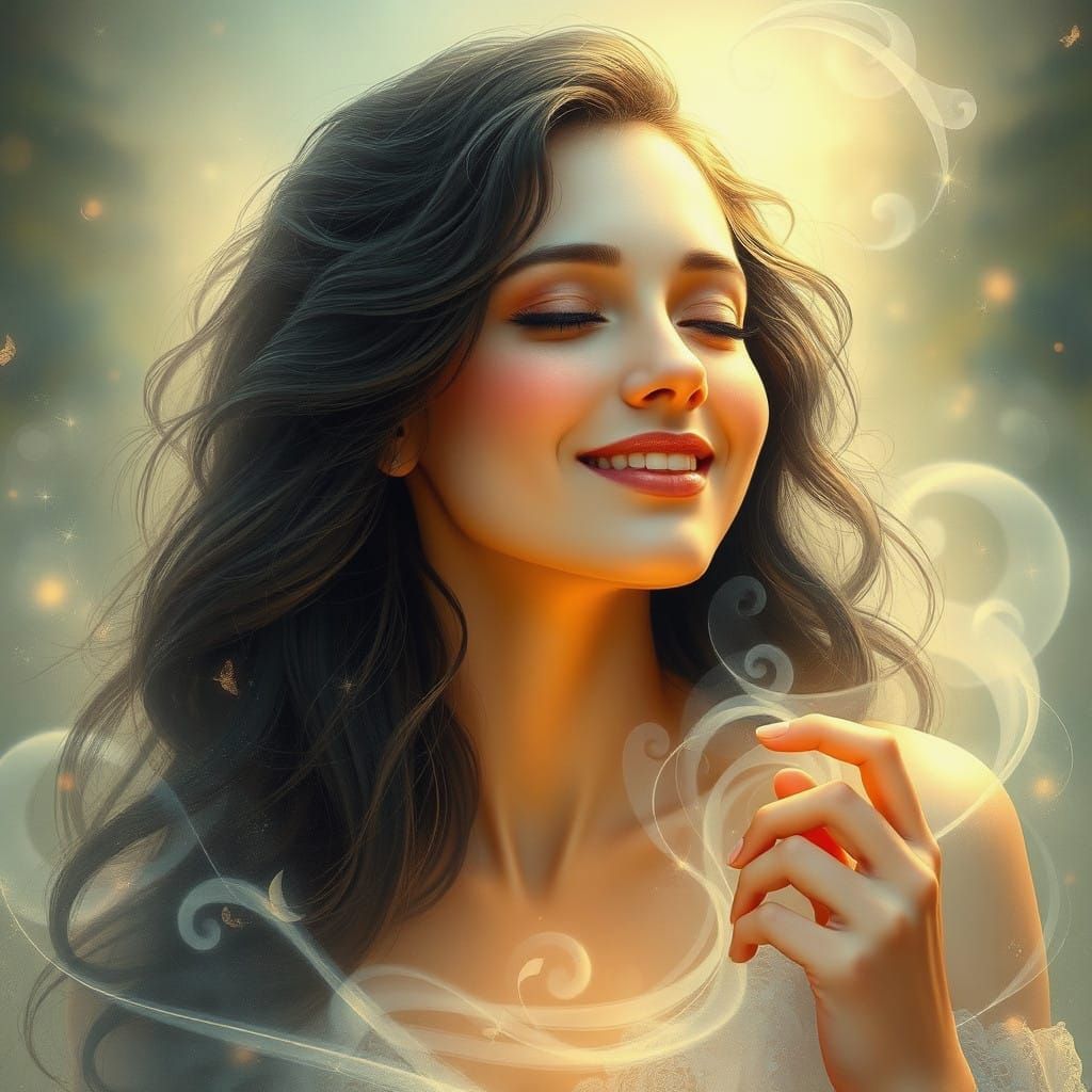 Ethereal Fantasy Portrait of a Romantic Couple