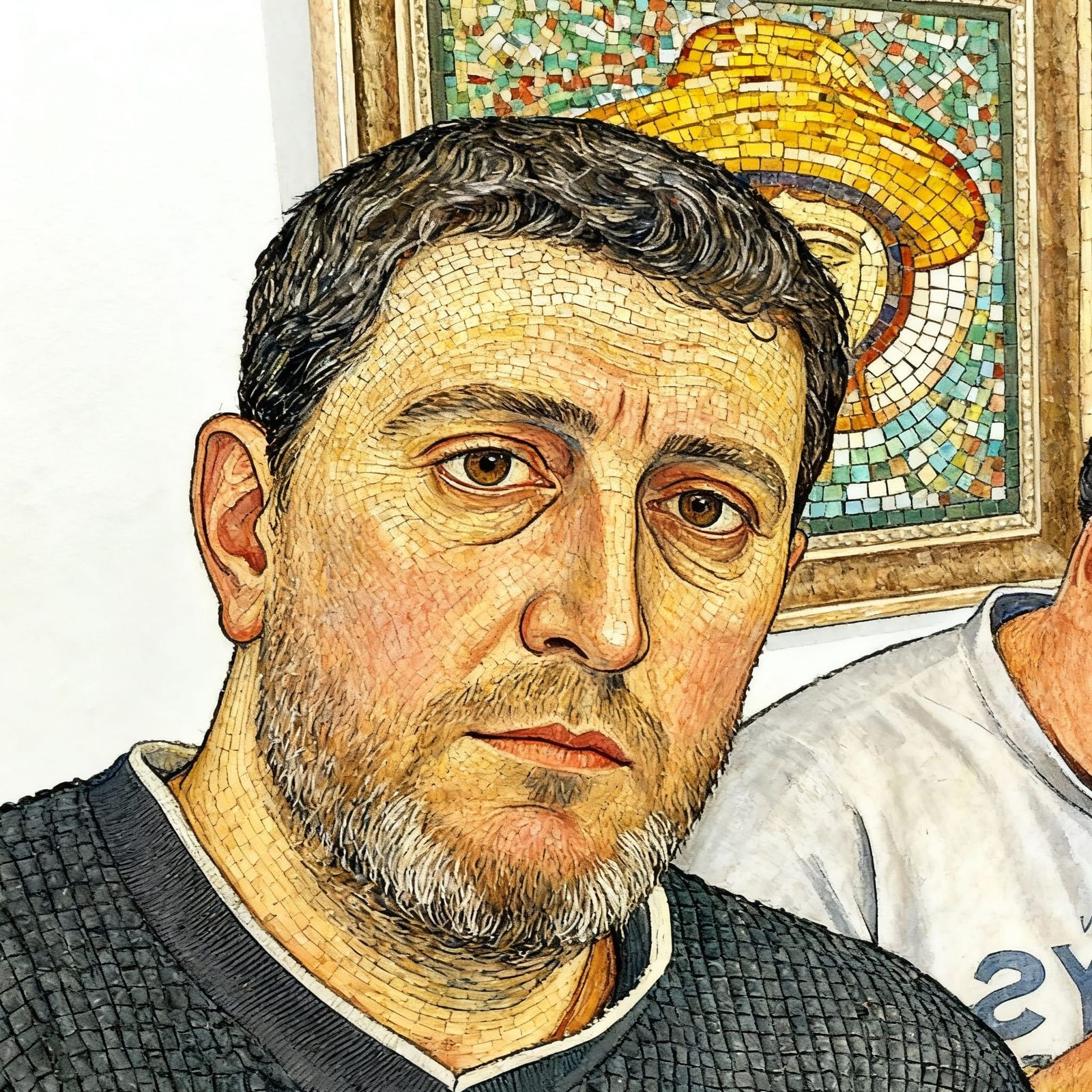 Byzantine Portrait of a Regal Face