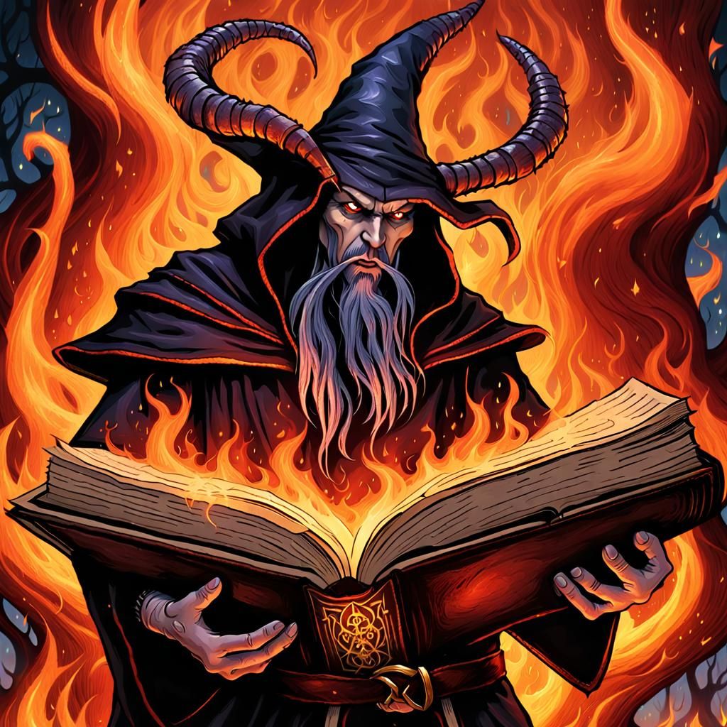 Evil Sorcerer Emerges into Hellish World