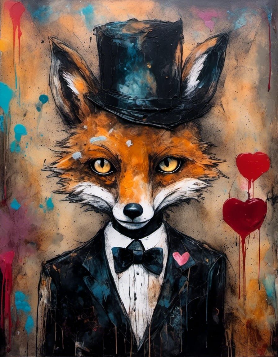 Tuxedo fox.
