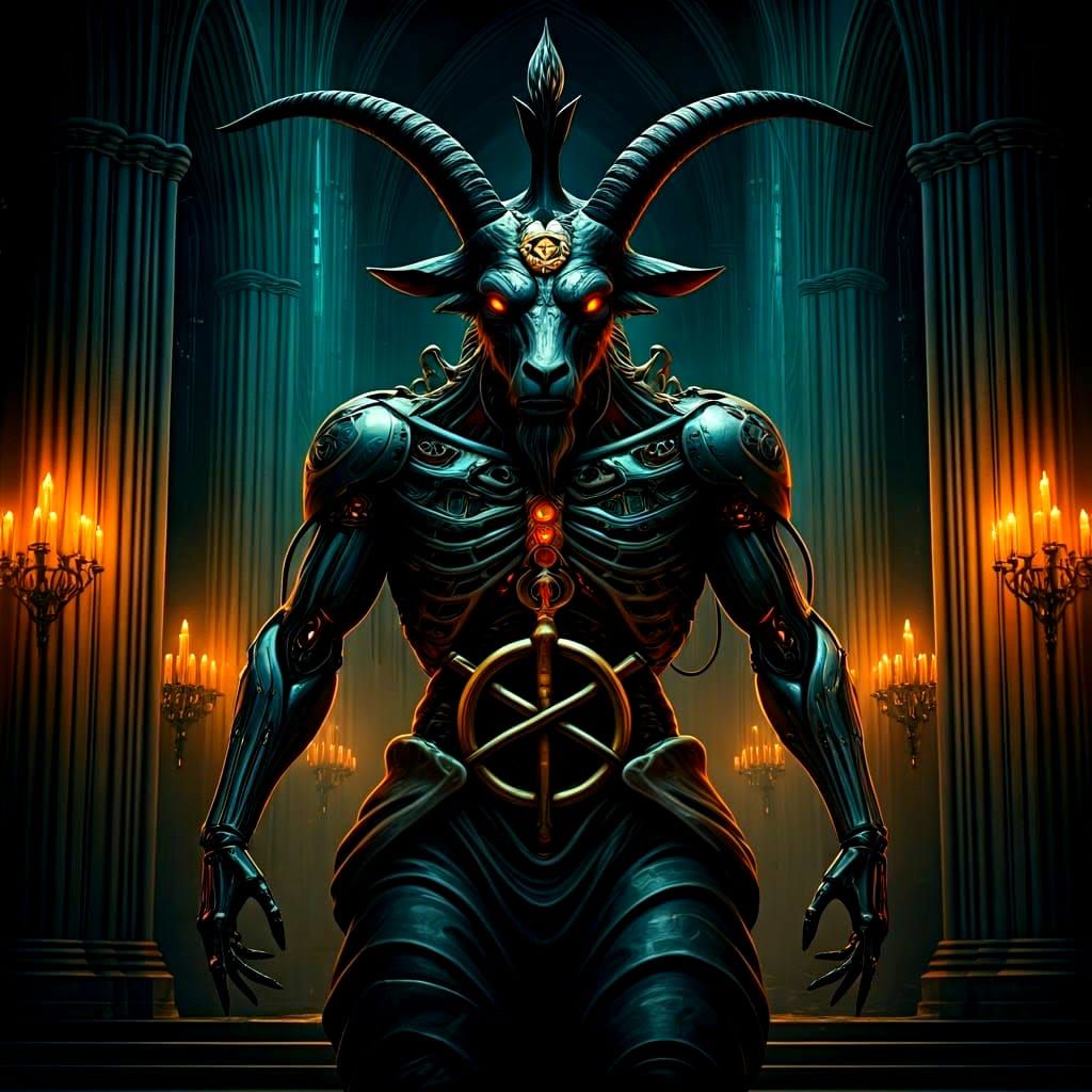 A Biomechanical Baphomet (Horrors Beyond The Veil}
