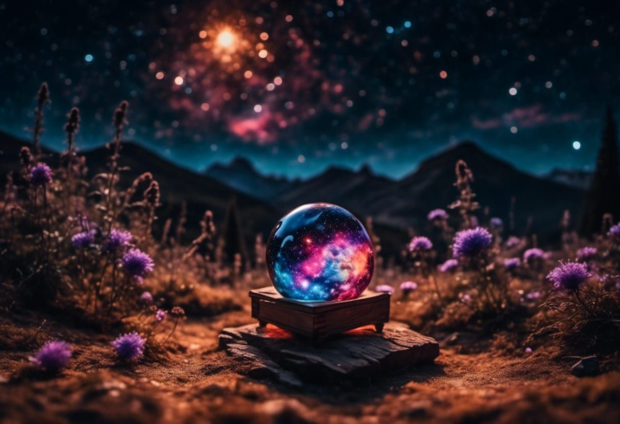 Spectacular Galaxy with Night Sparkle Effect