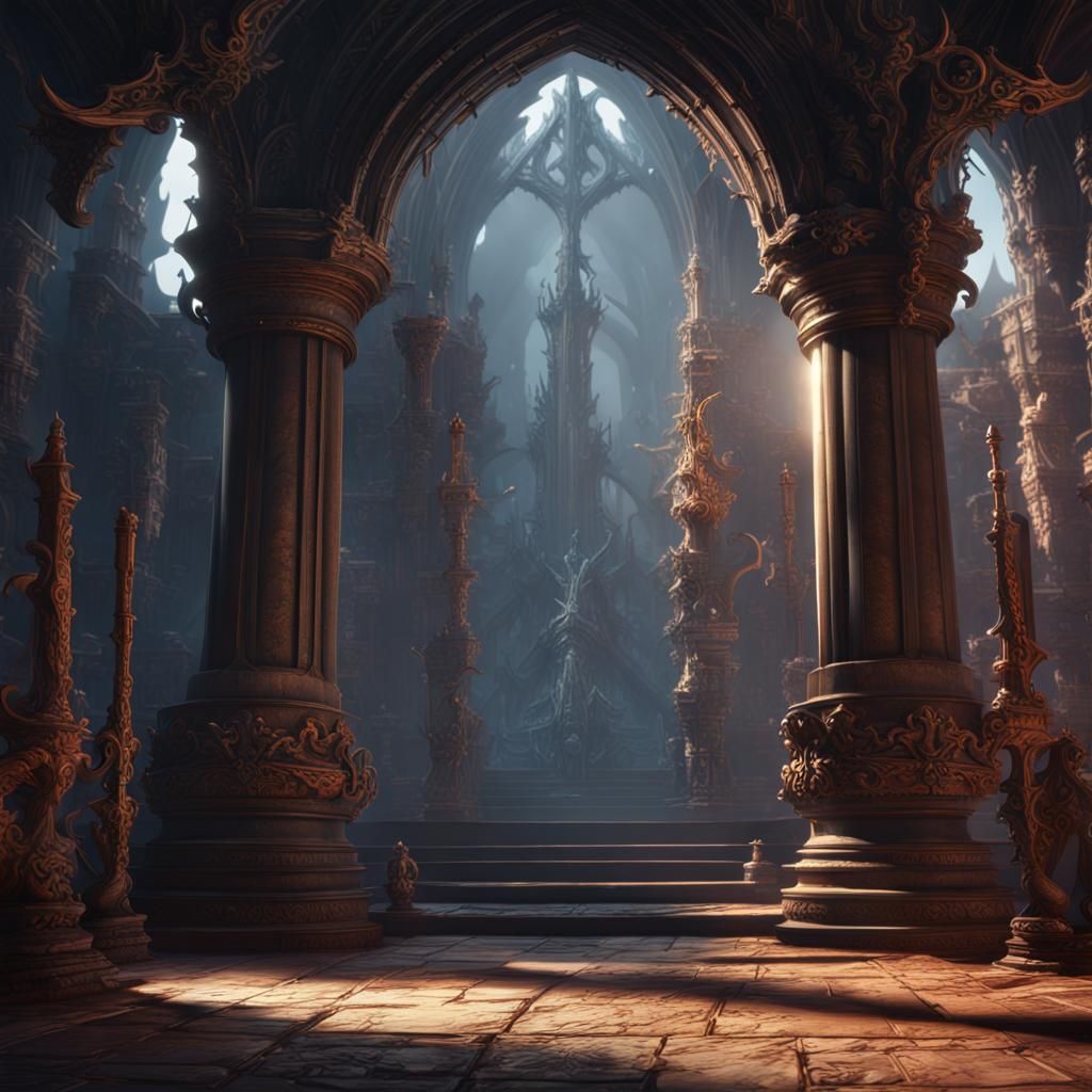 Shadow Sword in Detailed Matte Painting