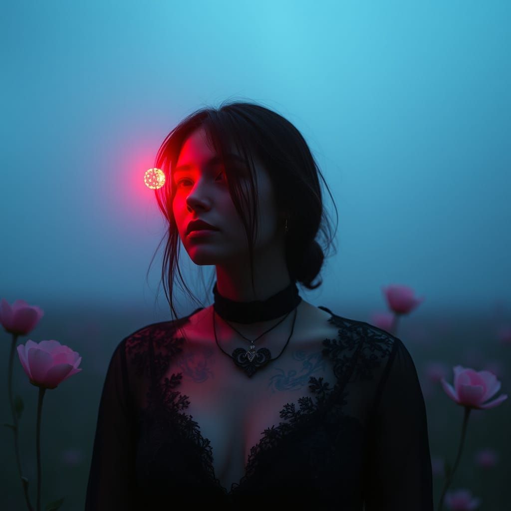 Ethereal Holographic Forms Emerge in Digital Dreamscape