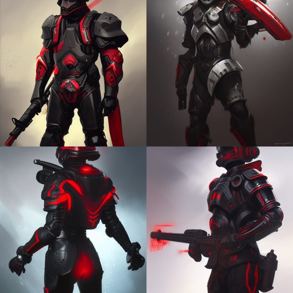 Underwater Soldier Portrait in Hyperdetailed Digital Art