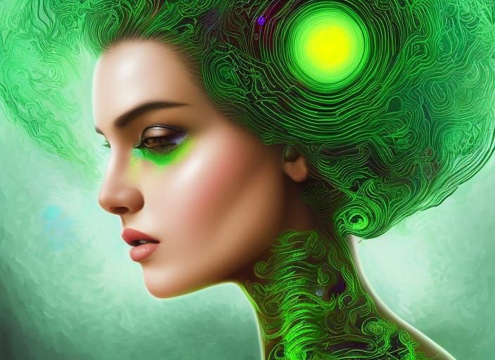 Majestic Portrait: Woman as Computer Algorithm