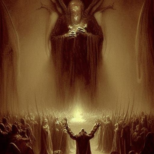 Lovecraftian God Worship in Mountain Village