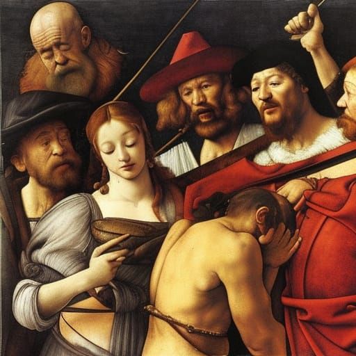 Renaissance Masters Inspired Digital Art