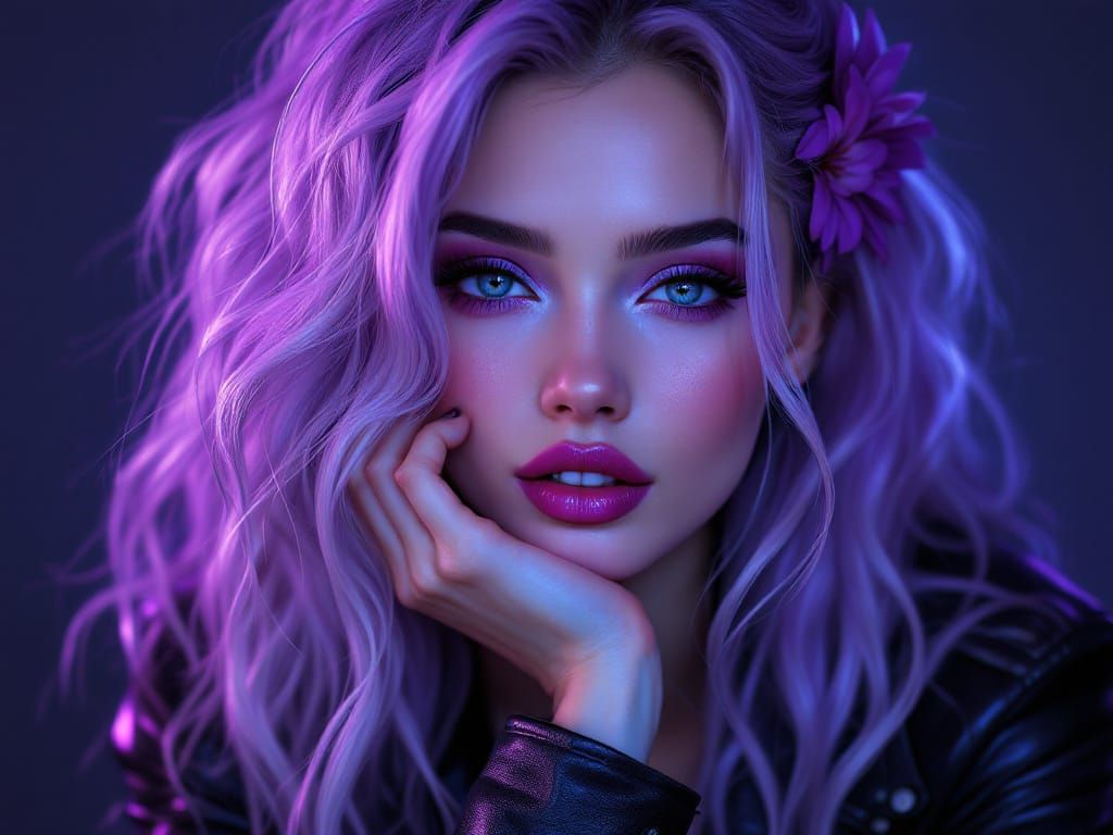 A stunning portrait of a young woman