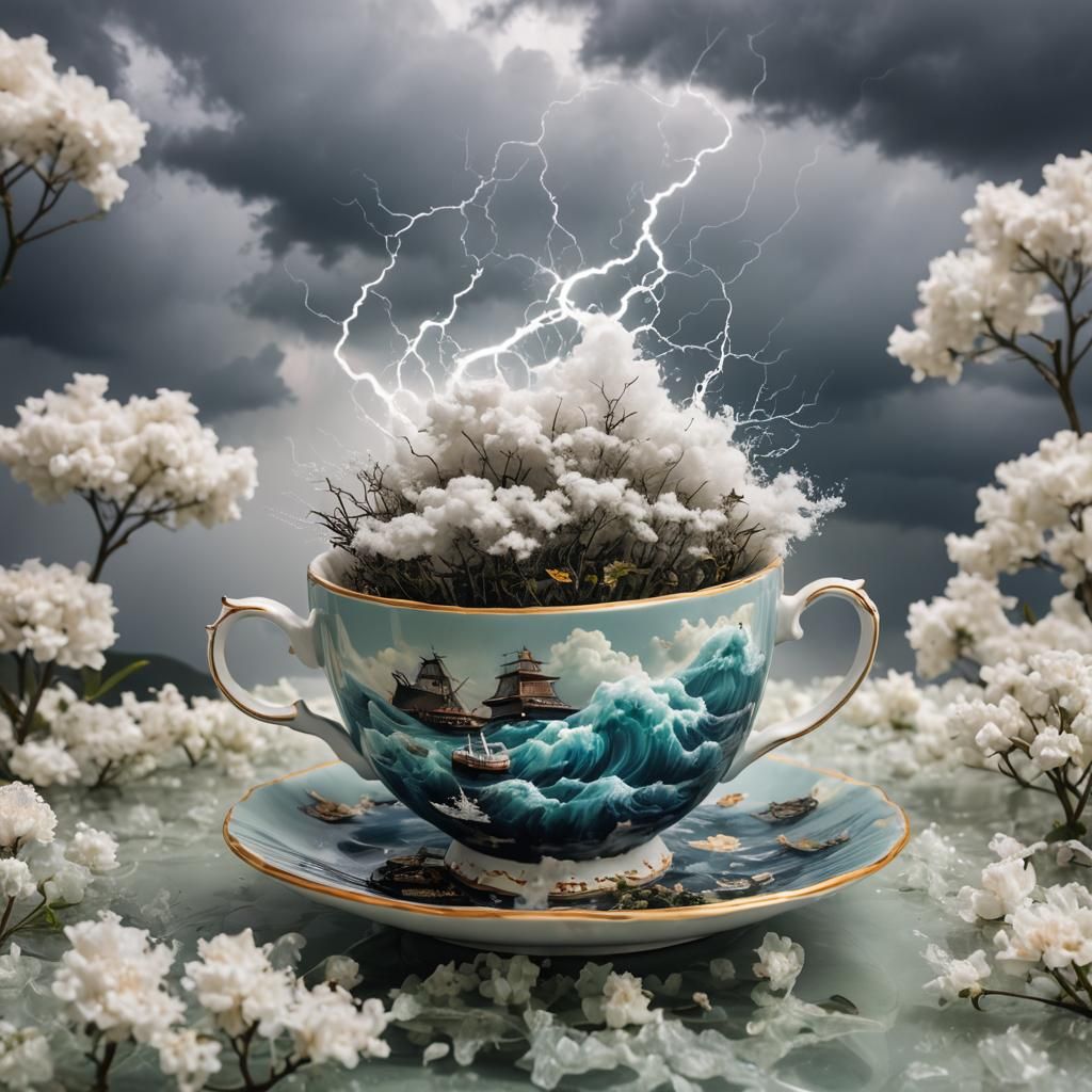 Storm in a Teacup AI Generated Image