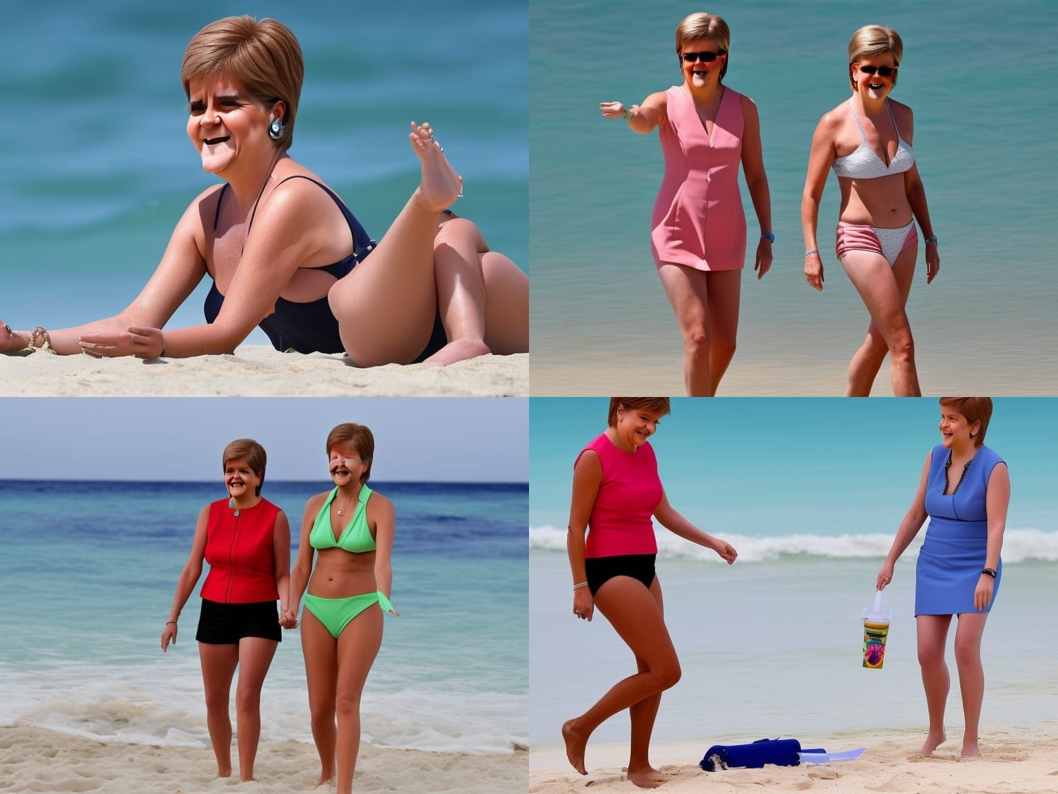 Nicola Sturgeon's Barbados Beach Holiday