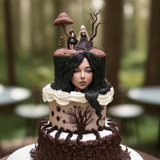 Pastry Chef Creates Enchanted Forest Cake Sculpture