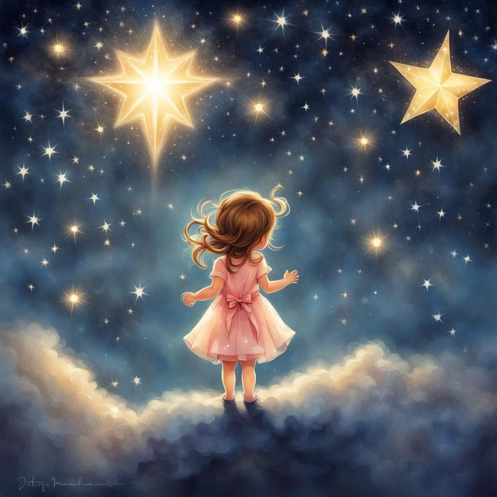 Twinkling Stars in a Night Sky