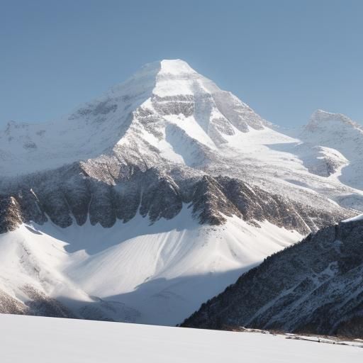 Snowy Mountain Range Background