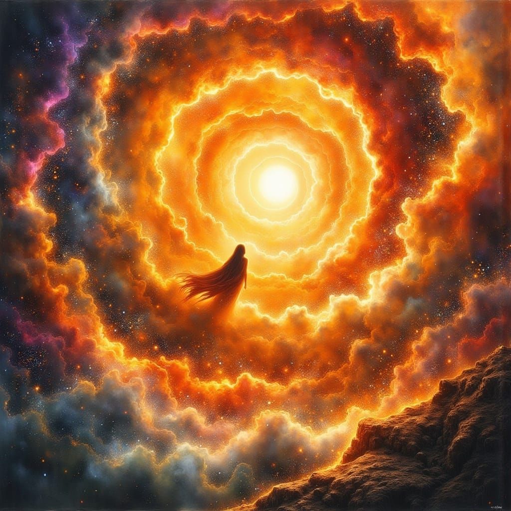 Spirit of God as a Whimsical, Ethereal Flame