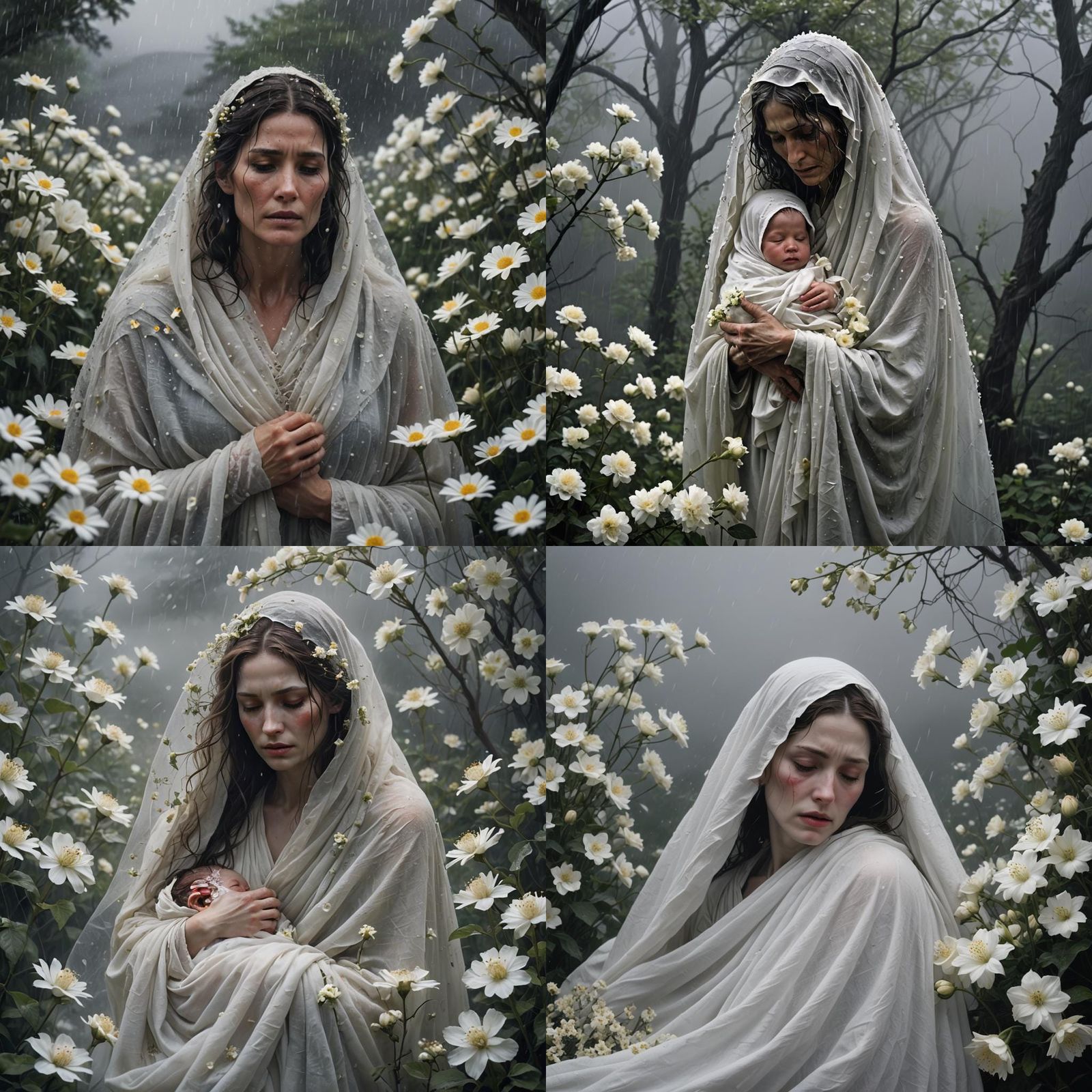 Sorrowful Mother and Child in Purgatory