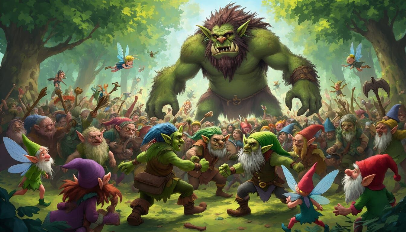 Fantasy Riot: Hobgoblins, Elves, and a Giant Troll