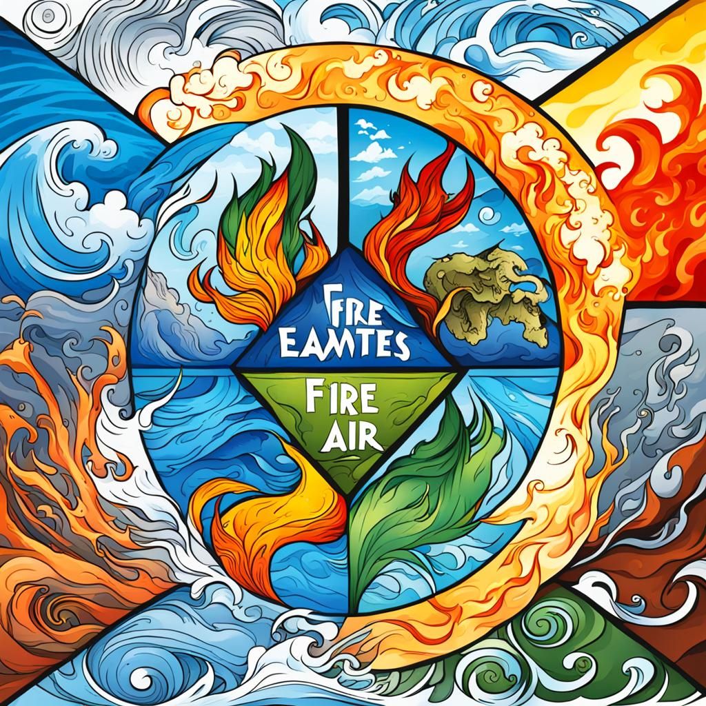 The Four Elements: Fire, Water, Air, and Earth