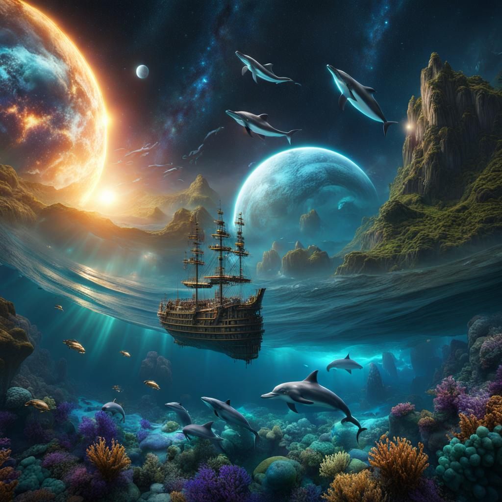 Sirian Star System: Dolphins and Whales in Space