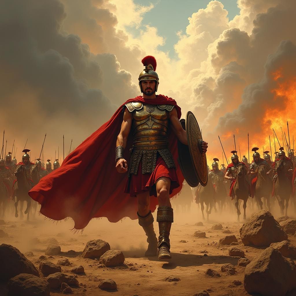 Caesar Rallies Legions at Battle of Munda