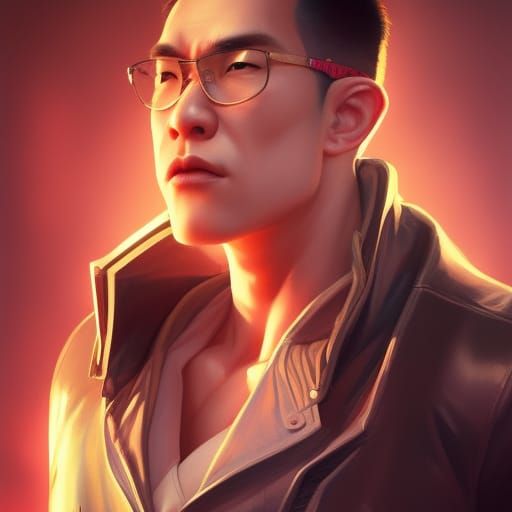 Sonny Lee Portrait in Artstation Style