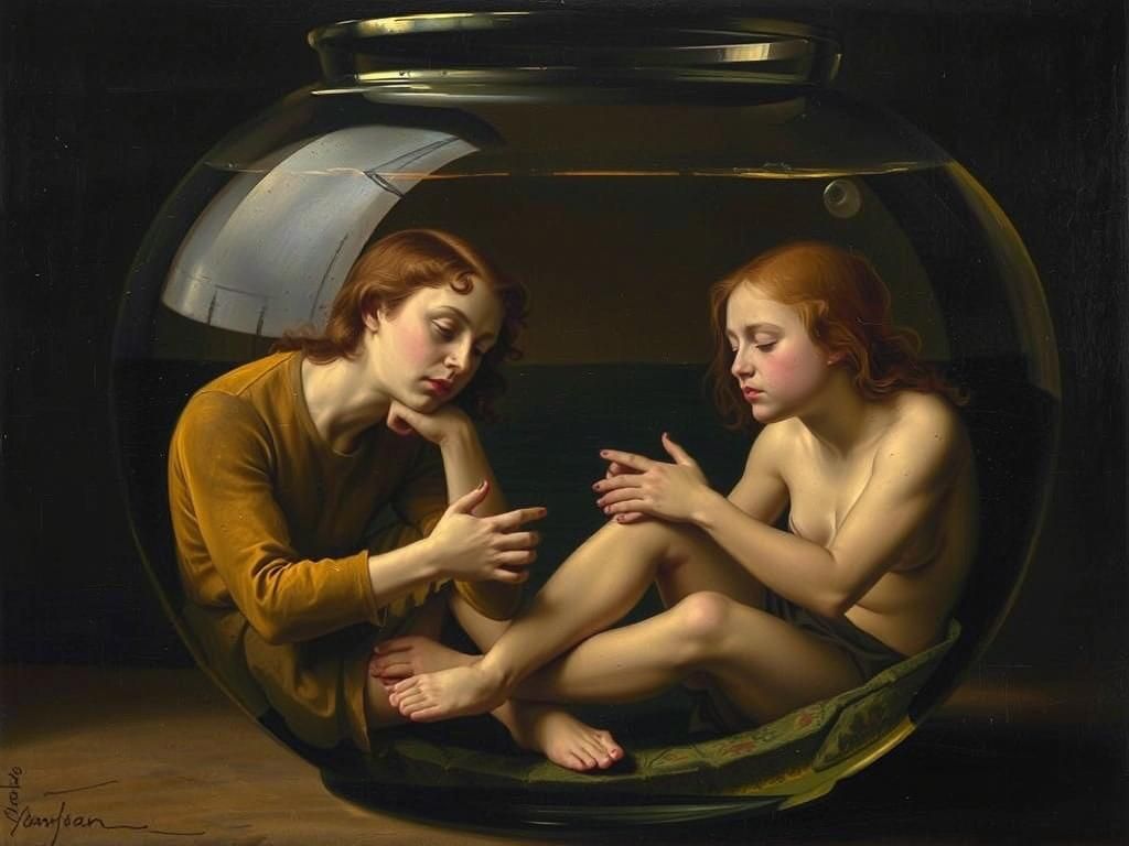 Baroque Painting: Two Souls in a Fishbowl