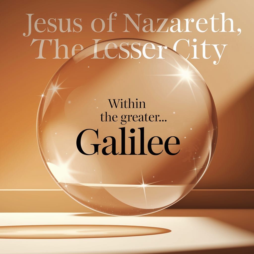 Bubble Floating Over Nazareth in Golden Light