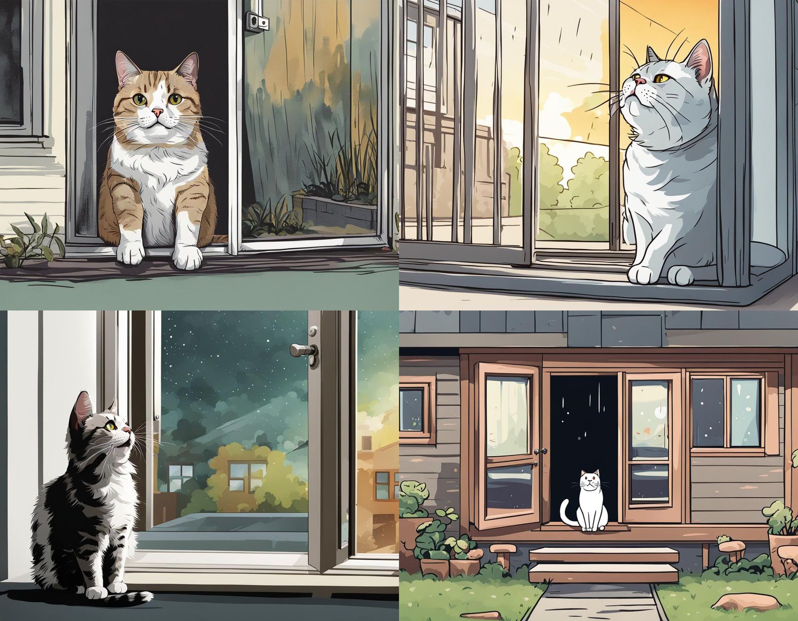 Expressive Cat Yearns for Outdoor Adventures