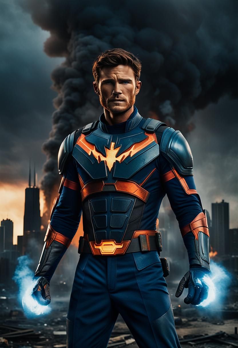 Scott Eastwood as Superhero Wildfire in Chicago