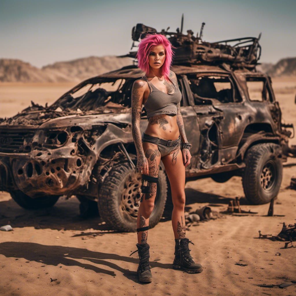 Post-Apocalyptic Warriors in Hyperreal Style