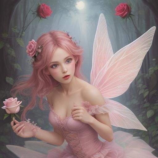 Delicate Rose Fairy