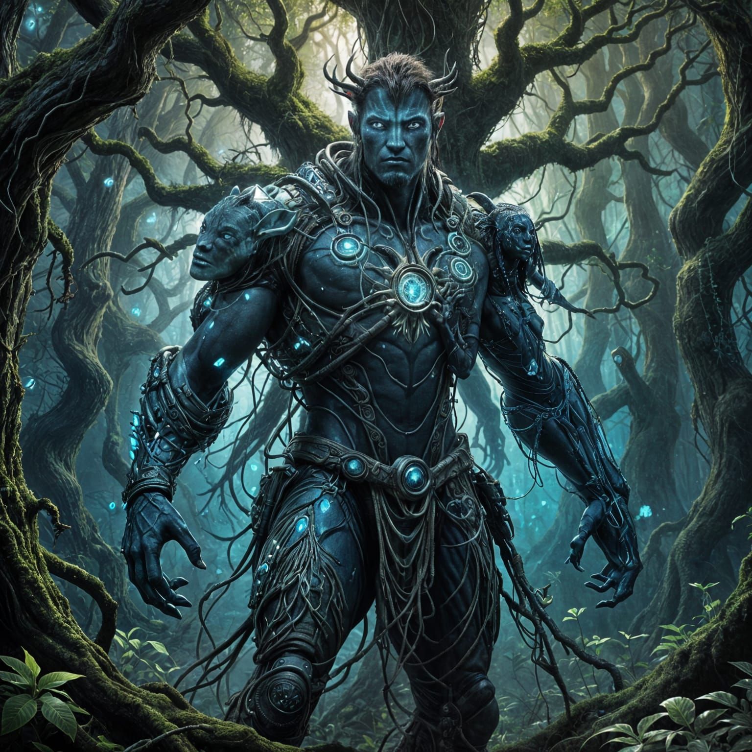 Avatar Movie Poster: Jake Sully Meets Tree of Souls