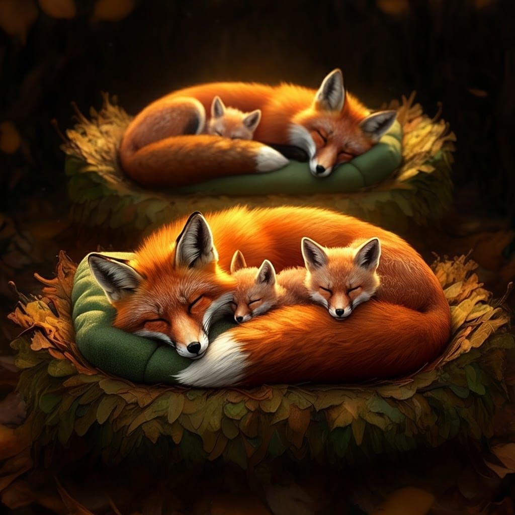 Relaxed and Peacefully Sleeping