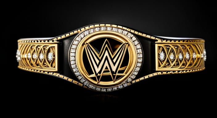 Diamond WWE Championship Belt: Professional Photography