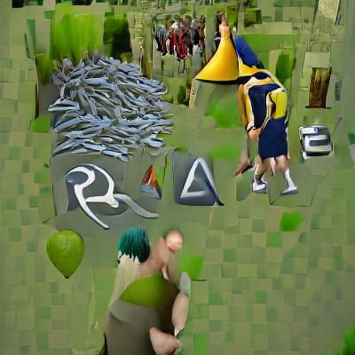 Stylized Runescape Emblem with Sword and Shield