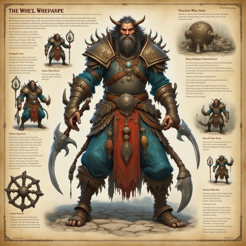 Intricate D&D Fantasy Character Design