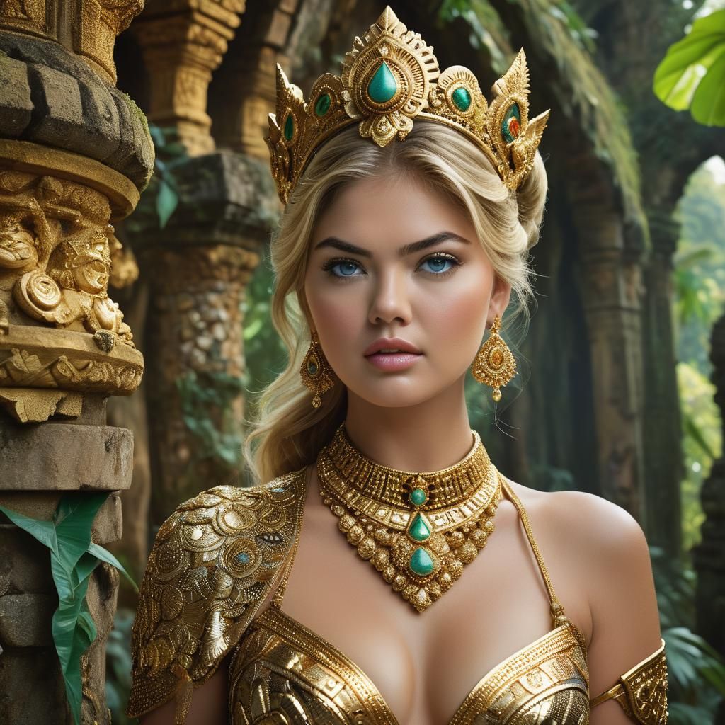 Kate Upton as Shakti in Ornate Temple Ruins