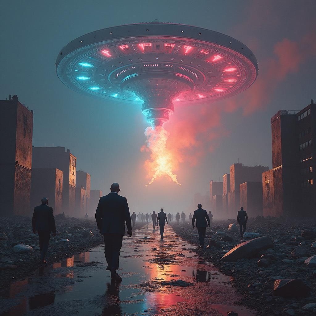 Cosmic Catastrophe Unfolds as Digital Art