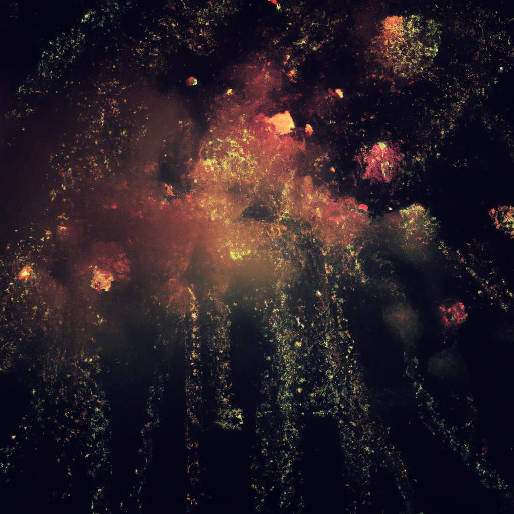 Spectacular Fireworks Display: A Digital Matte Painting